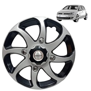 prigan wheel cover for polo 15 inch black silver wheel cap available in 15 inch set of 4 pcs press fitting model- bolero reverse-15