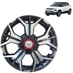prigan wheel cover for punch 15 inch grey silver wheel cap available in 121314151617 inch set of 4 pcs press fitting model- kia-gtline dc-15