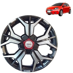 prigan wheel cover for punto3 14 inch grey silver wheel cap available in 121314151617 inch set of 4 pcs press fitting model- kia-gtline dc-14