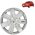 PRIGAN Wheel Cover for PUNTO3 14 Inch Silver Wheel Cap (Available in 12,13,14,15 Inch) (Set of 4 Pcs) (Press Fitting) Model- GTX-SILVER-14