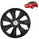 PRIGAN Wheel Cover for PUNTO3 14 Inch Black Wheel Cap (Available in 12,13,14,15 Inch) (Set of 4 Pcs) (Press Fitting) Model- URBAN-Black-14