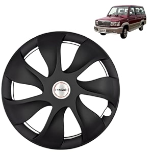 prigan wheel cover for qualis 14 inch black wheel cap available in 12131415 inch set of 4 pcs press fitting model- urban-black-14