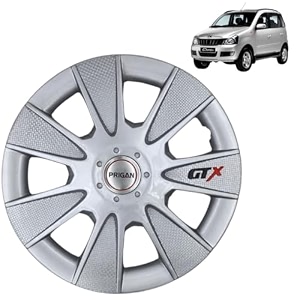 prigan wheel cover for quanto 15 inch silver wheel cap available in 1213141516 inch set of 4 pcs press fitting model- gtx silver-15
