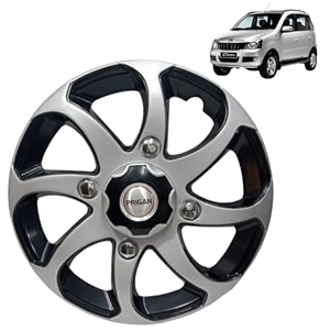 prigan wheel cover for quanto 15 inch black silver wheel cap available in 15 inch set of 4 pcs press fitting model- bolero reverse-15