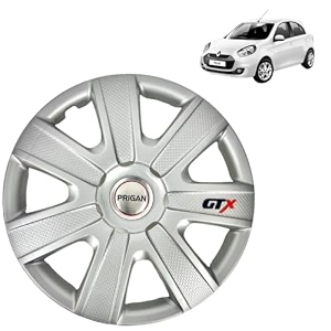 prigan wheel cover for ranault pulse old 14 inch silver wheel cap available in 12131415 inch set of 4 pcs press fitting model- gtx-silver-14