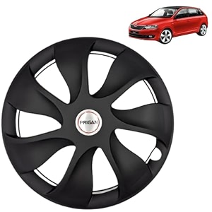 prigan wheel cover for rapid 15 inch black wheel cap available in 15 inch set of 4 pcs press fitting model- urban black-15