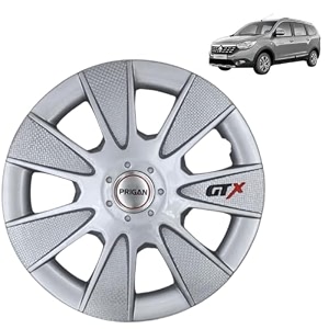 prigan wheel cover for renault lodgy 15 inch silver wheel cap available in 1213141516 inch set of 4 pcs press fitting model- gtx silver-15