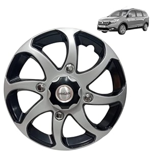 prigan wheel cover for renault lodgy 15 inch black silver wheel cap available in 15 inch set of 4 pcs press fitting model- bolero reverse-15