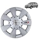 Prigan Wheel Cover for Renault LODGY 15 Inch Silver Wheel Cap (Available in 12,13,14,15,16 Inch) (Set of 4 Pcs) (Press Fitting) Model- GTX Silver-15