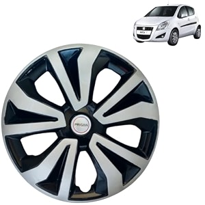 prigan wheel cover for ritz 14 inch black silver wheel cap available in 14 inch set of 4 pcs press fitting model- tgo-t1-dc-14