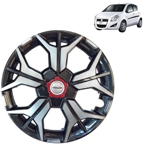 prigan wheel cover for ritz 14 inch grey silver wheel cap available in 121314151617 inch set of 4 pcs press fitting model- kia-gtline dc-14