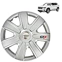 Prigan Wheel Cover for Seltos Silver Wheel Cover 16" for Kia Seltos (Set of 4 Pcs) (Press Fitting) Model Name- GTX Silver 16