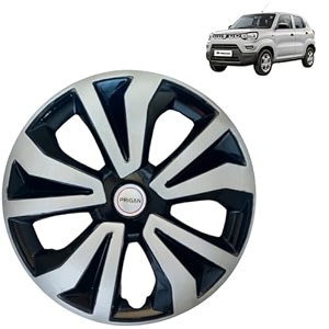 prigan wheel cover for spresso 14 inch black silver wheel cap available in 14 inch set of 4 pcs press fitting model- tgo-t1-dc-14
