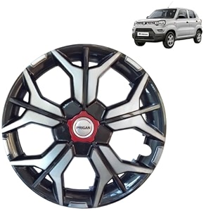 prigan wheel cover for spresso 14 inch grey silver wheel cap available in 121314151617 inch set of 4 pcs press fitting model- kia-gtline dc-14