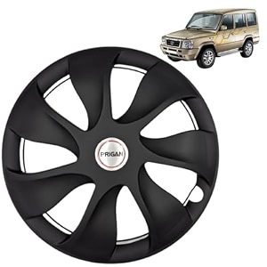 prigan wheel cover for sumo gold 15 inch black wheel cap available in 15 inch set of 4 pcs press fitting model- urban black-15