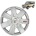Prigan Wheel Cover for Sumo Silver Wheel Cover 16" for Sumo (Set of 4 Pcs) (Press Fitting) Model Name- GTX Silver 16