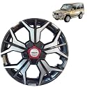 PRIGAN Wheel Cover for SUMOGOLD 15 Inch Grey Silver Wheel Cap (Available in 12,13,14,15,16,17 Inch) (Set of 4 Pcs) (Press Fitting) Model- KIA-GTLINE DC-15