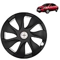 PRIGAN Wheel Cover for Sunny 14 Inch Black Wheel Cap (Available in 12,13,14,15 Inch) (Set of 4 Pcs) (Press Fitting) Model- URBAN-Black-14