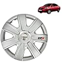PRIGAN Wheel Cover for Sunny 14 Inch Silver Wheel Cap (Available in 12,13,14,15 Inch) (Set of 4 Pcs) (Press Fitting) Model- GTX-SILVER-14