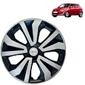 PRIGAN Wheel Cover for Swift (All VARIANTS) 14 Inch Black Silver Wheel Cap (Available in 14 Inch) (Set of 4 Pcs) (Press Fitting) Model- TGO-T1-DC-14