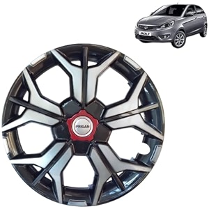 prigan wheel cover for tata bolt xt 15 inch grey silver wheel cap available in 121314151617 inch set of 4 pcs press fitting model- kia-gtline dc-15