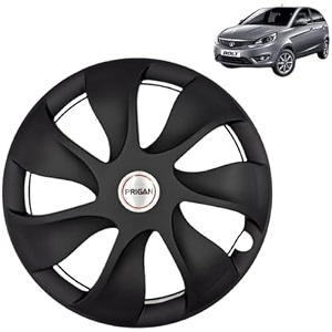 prigan wheel cover for tata bolt xt 15 inch black wheel cap available in 15 inch set of 4 pcs press fitting model- urban black-15