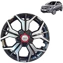 PRIGAN Wheel Cover for TATA Bolt XT 15 Inch Grey Silver Wheel Cap (Available in 12,13,14,15,16,17 Inch) (Set of 4 Pcs) (Press Fitting) Model- KIA-GTLINE DC-15