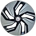 Prigan Wheel Cover for TATA Indica 14 Inch Silver Black Wheel Cap (Available in 13,14,15,16 Inch) (Set of 4 Pcs) (Press Fitting) Model- BLAZE-DC-14