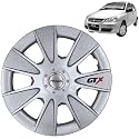 PRIGAN Wheel Cover for TATA Indica V1 13 Inch Silver Wheel Cap (Available in 12,13,14,15,16 Inch) (Set of 4 Pcs) (Press Fitting) Model- GTX Silver-13