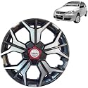 PRIGAN Wheel Cover for TATA Indica V1 13 Inch Grey Silver Wheel Cap (Available in 12,13,14,15,16,17 Inch) (Set of 4 Pcs) (Press Fitting) Model- KIA-GTLINE DC-13