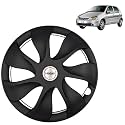 PRIGAN Wheel Cover for TATA Indica V2 14 Inch Black Wheel Cap (Available in 12,13,14,15 Inch) (Set of 4 Pcs) (Press Fitting) Model- URBAN-Black-14
