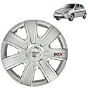 Prigan Wheel Cover for TATA Indica V2 14 Inch Silver Wheel Cap (Available in 12,13,14,15 Inch) (Set of 4 Pcs) (Press Fitting) Model- GTX-SILVER-14