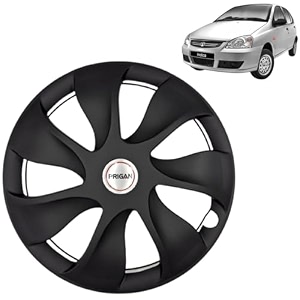 prigan wheel cover for tata indica vista 14 inch black wheel cap available in 12131415 inch set of 4 pcs press fitting model- urban-black-14