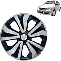 PRIGAN Wheel Cover for TATA Indica Vista 14 Inch Black Silver Wheel Cap (Available in 14 Inch) (Set of 4 Pcs) (Press Fitting) Model- TGO-T1-DC-14