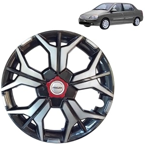 prigan wheel cover for tata indigo 14 inch grey silver wheel cap available in 121314151617 inch set of 4 pcs press fitting model- kia-gtline dc-14