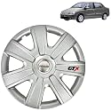 Prigan Wheel Cover for TATA Indigo 14 Inch Silver Wheel Cap (Available in 12,13,14,15 Inch) (Set of 4 Pcs) (Press Fitting) Model- GTX-SILVER-14