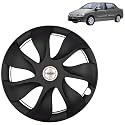 Prigan Wheel Cover for TATA Indigo 14 Inch Black Wheel Cap (Available in 12,13,14,15 Inch) (Set of 4 Pcs) (Press Fitting) Model- URBAN-Black-14