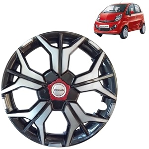 prigan wheel cover for tata nano 12 inch grey silver wheel cap available in 121314151617 inch set of 4 pcs press fitting model- kia-gtline dc-12