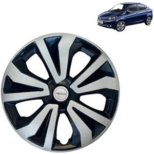 prigan wheel cover for tata tigor 14 inch black silver wheel cap available in 14 inch set of 4 pcs press fitting model- tgo-t1-dc-14