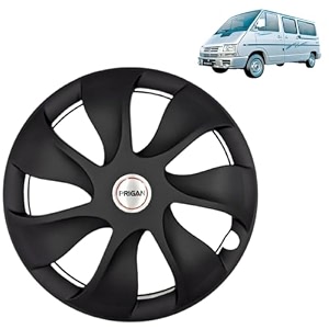 prigan wheel cover for tata winger old shape only 14 inch black wheel cap available in 12131415 inch set of 4 pcs press fitting model- urban-black-14