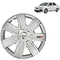 Prigan Wheel Cover for Toyota ETIOS 14 Inch Silver Wheel Cap (Available in 12,13,14,15 Inch) (Set of 4 Pcs) (Press Fitting) Model- GTX-SILVER-14