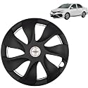 PRIGAN Wheel Cover for Toyota ETIOS Old 14 Inch Black Wheel Cap (Available in 12,13,14,15 Inch) (Set of 4 Pcs) (Press Fitting) Model- URBAN-Black-14