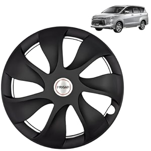 prigan wheel cover for toyota innova old 15 inch black wheel cap available in 15 inch set of 4 pcs press fitting model- urban black-15