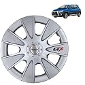Prigan Wheel Cover for Toyota Platinum ETIOS 15 Inch Silver Wheel Cap (Available in 12,13,14,15,16 Inch) (Set of 4 Pcs) (Press Fitting) Model- GTX Silver-15