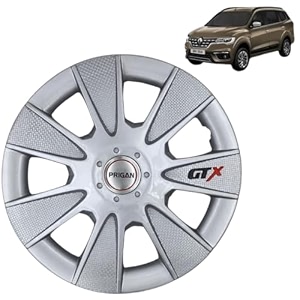 prigan wheel cover for triber 15 inch silver wheel cap available in 1213141516 inch set of 4 pcs press fitting model- gtx silver-15