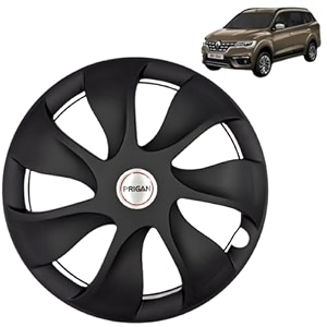 prigan wheel cover for triber 15 inch black wheel cap available in 15 inch set of 4 pcs press fitting model- urban black-15