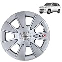 Prigan Wheel Cover for TUV 15 Inch Silver Wheel Cap (Available in 12,13,14,15,16 Inch) (Set of 4 Pcs) (Press Fitting) Model- GTX Silver-15