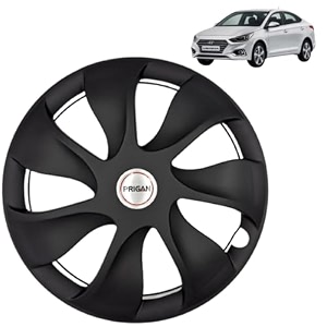 prigan wheel cover for verna 15 inch black wheel cap available in 15 inch set of 4 pcs press fitting model- urban black-15