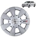 Prigan Wheel Cover for Verna 15 Inch Silver Wheel Cap (Available in 12,13,14,15,16 Inch) (Set of 4 Pcs) (Press Fitting) Model- GTX Silver-15