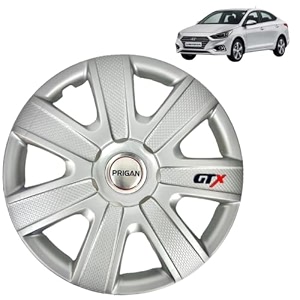 prigan wheel cover for verna so amp sx only silver wheel cover 1634 for hyundai verna set of 4 pcs press fitting model name- gtx silver 16